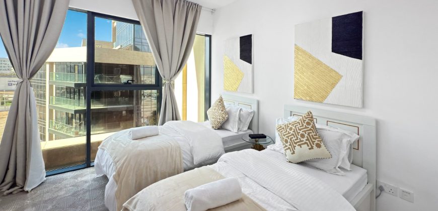 LUXURY FULLY FURNISHED 2BHK WITH MAIDS ROOM| BIRD’S-EYE VIEW | 0% COMMISSION