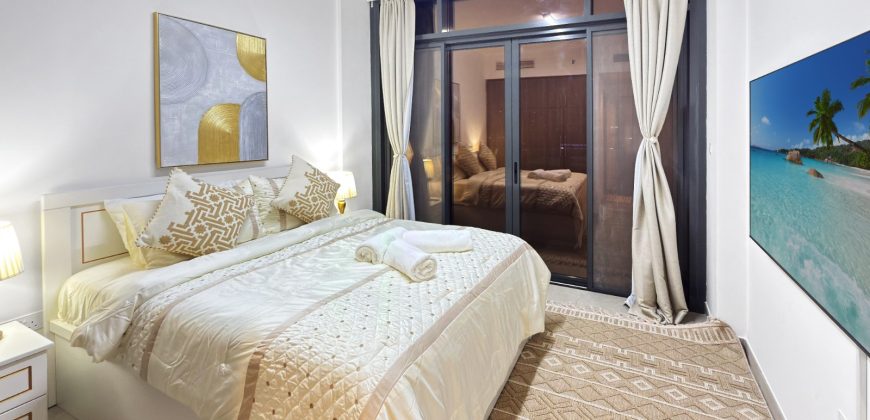 LUXURY FULLY FURNISHED 2BHK WITH MAIDS ROOM| BIRD’S-EYE VIEW | 0% COMMISSION